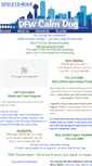 Mobile Screenshot of dfwcalmdog.com